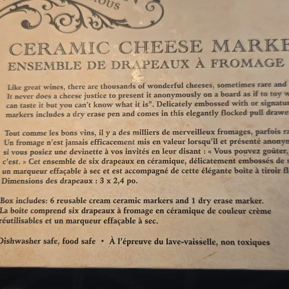 Ceramic Cheese Marker Set - Picture 13 of 13